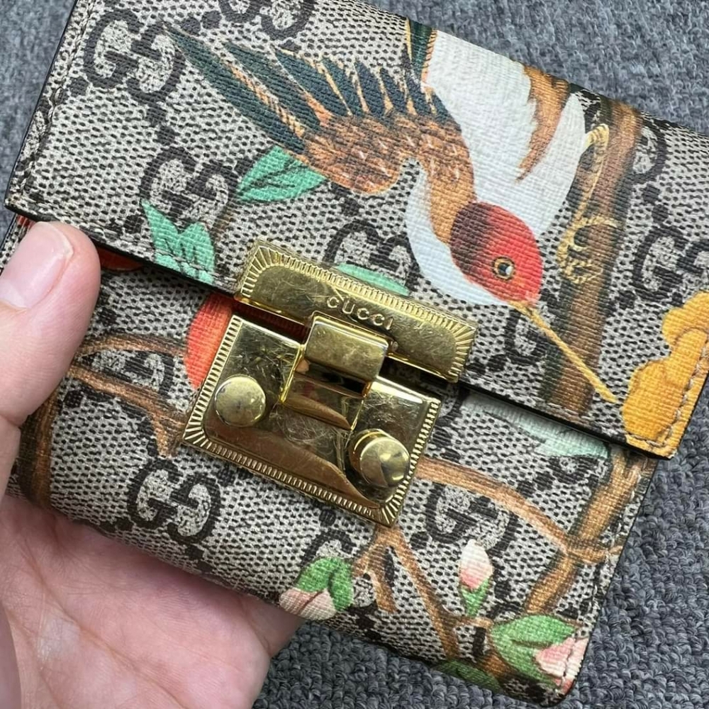 100% Authentic Gucci Padlock Tian Wallet 165-101924 - Picture 4 of 14